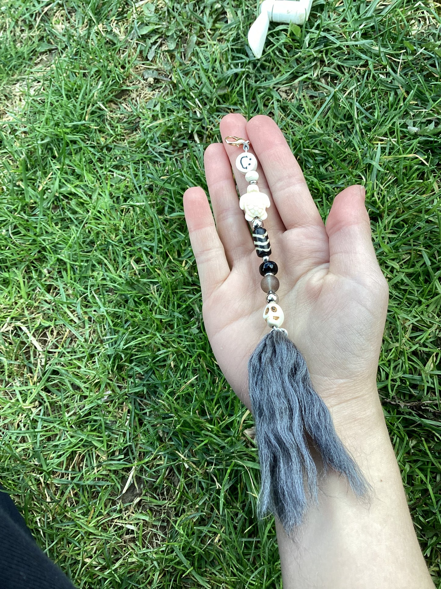 Mask keychain accessory