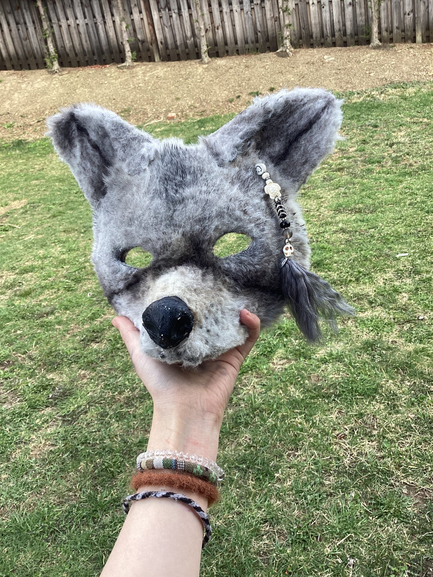 Mask keychain accessory